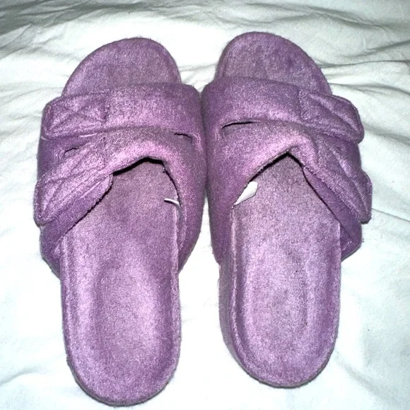 Terry cloth slide platform sandals size 7 - Picture 1 of 4